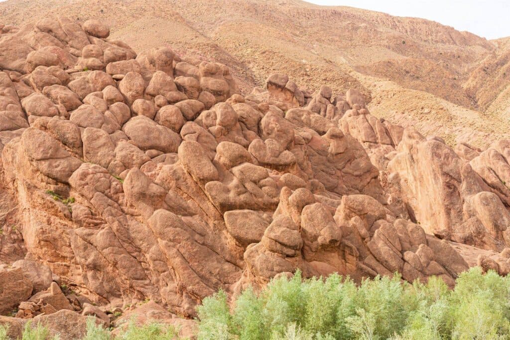 Dades Gorges and dramatic rock formations in southern Morocco