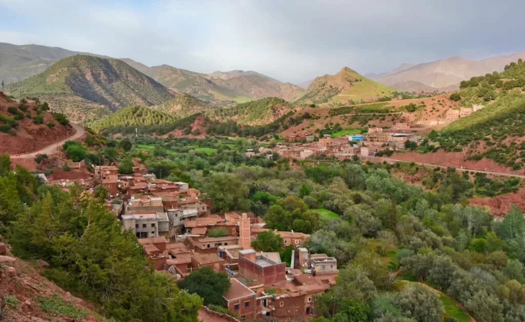 Dades Valley and dramatic mountain landscape in Morocco