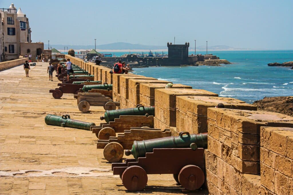 Skala de la Kasbah overlooking Atlantic Ocean in Essaouira