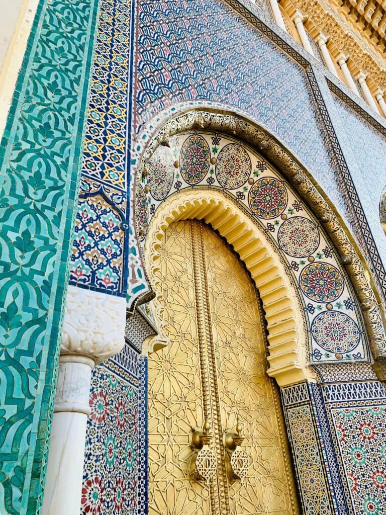 Royal Palace gates in Fes Morocco