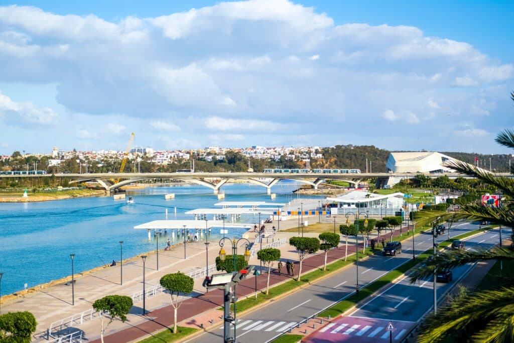 Bou Regreg River waterfront in Rabat Morocco