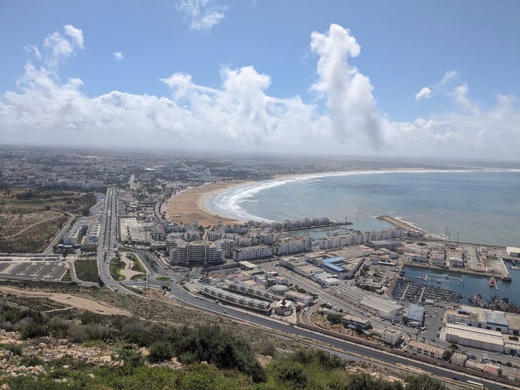 Agadir Oufella overlooking Agadir Morocco