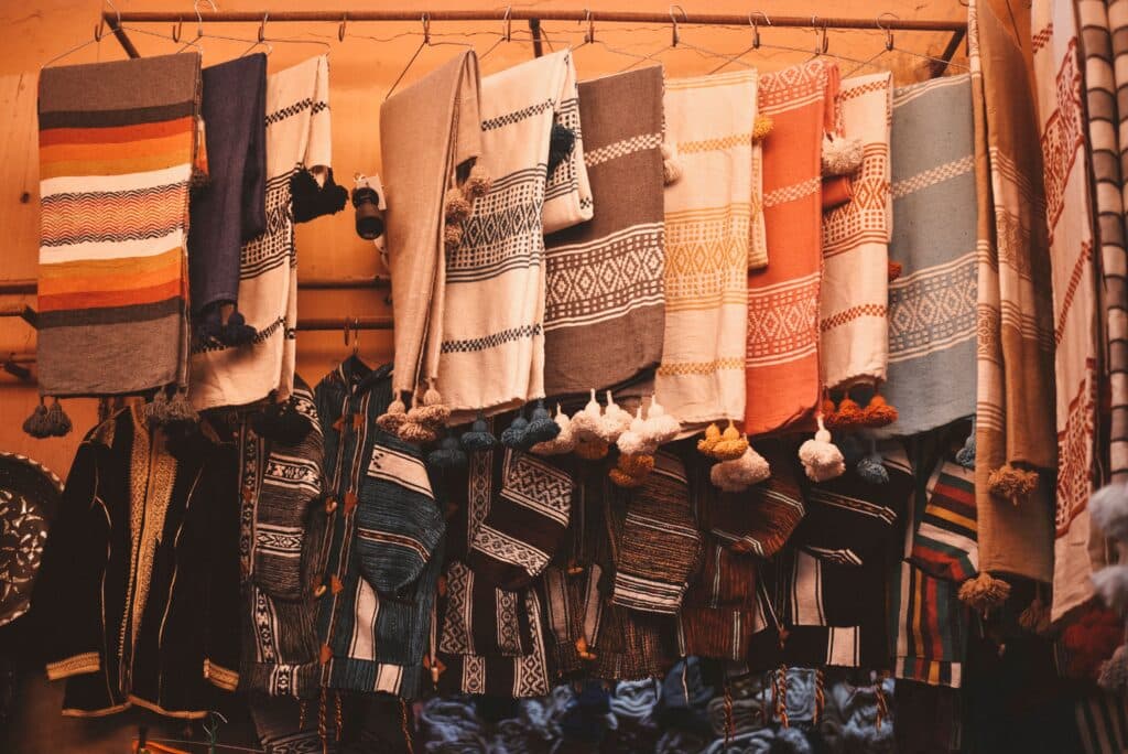 Souk El Had traditional market in Agadir Morocco
