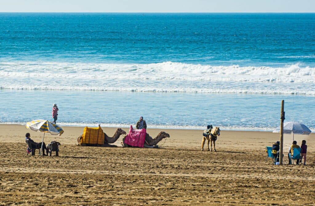 Agadir Corniche beachfront promenade Morocco